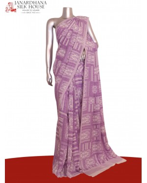 Floral  Pure Crepe Silk Saree..
