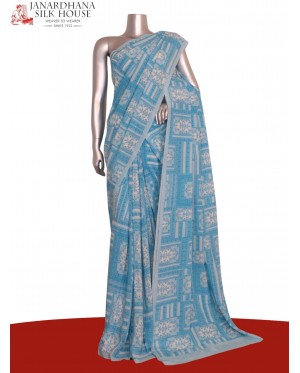 Floral  Pure Crepe Silk Saree..