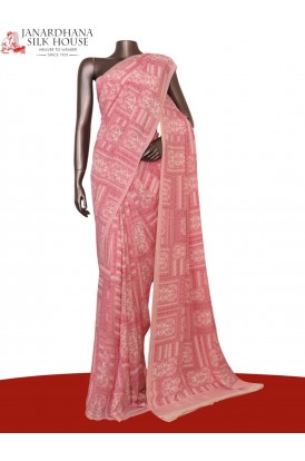 Floral  Pure Crepe Silk Saree..