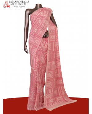 Floral  Pure Crepe Silk Saree..