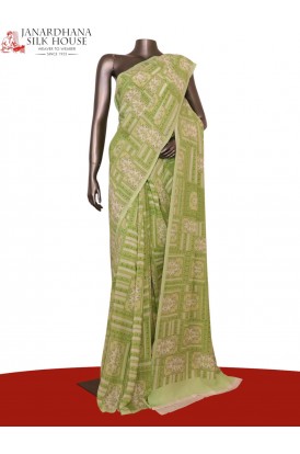 Floral  Pure Crepe Silk Saree..