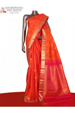 Pure Handloom Kanjeevaram Silk Saree