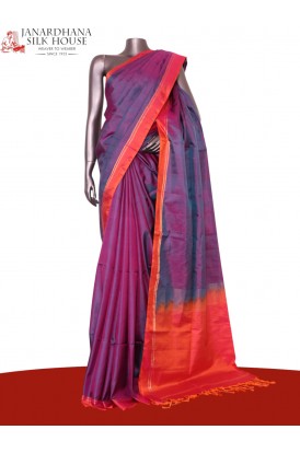 Designer Handloom Soft Silk Sa..