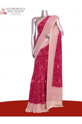 Floral  Pure Crepe Silk Saree..
