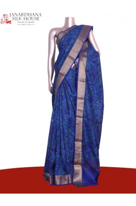 Floral Pure Printed Silk Saree..