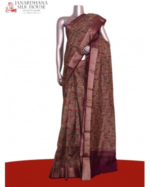 Floral Pure Printed Silk Saree..