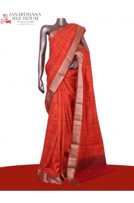 Floral Pure Printed Silk Saree..