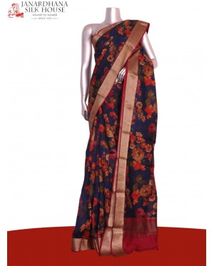 Floral Pure Printed Silk Saree..