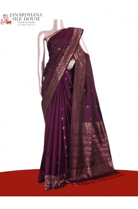 Designer Handloom Soft Silk Sa..