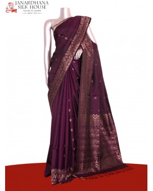 Designer Handloom Soft Silk Sa..