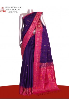 Designer Handloom Soft Silk Sa..