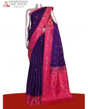 Designer Handloom Soft Silk Sa..