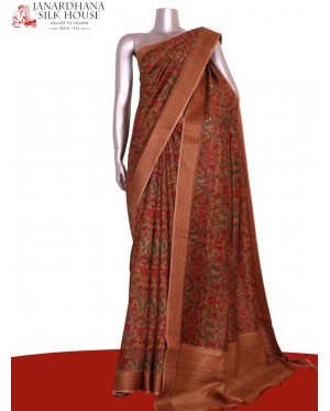 Handloom Pure Tussar Silk Sare..