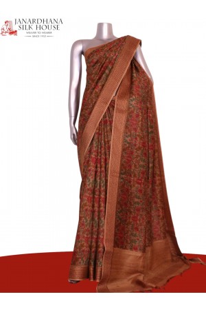 Handloom Pure Tussar Silk Saree