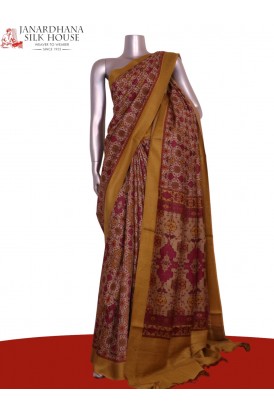 Handloom Pure Tussar Silk Saree