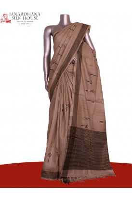 Handloom Pure Tussar Silk Saree