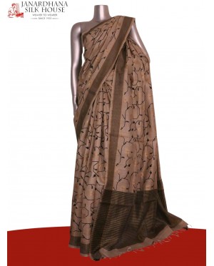 Handloom Pure Tussar Silk Sare..