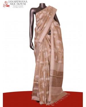 Handloom Pure Tussar Silk Sare..