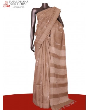 Handloom Pure Tussar Silk Sare..