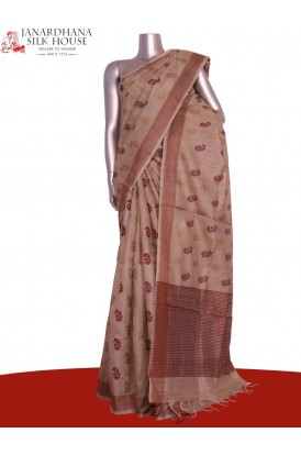 Handloom Pure Tussar Silk Saree