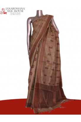 Handloom Pure Tussar Silk Saree