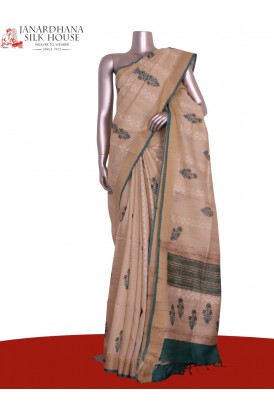 Handloom Pure Tussar Silk Saree