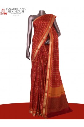 Pure Floral Zari Crepe Silk Sa..