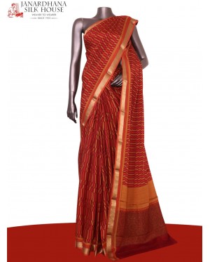 Pure Floral Zari Crepe Silk Sa..