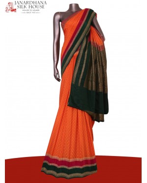 Pure Handloom Zari Butta Banar..