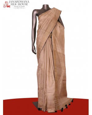 Handloom Pure Tussar Silk Sare..