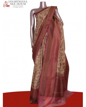 Designer Floral Handloom Tussa..