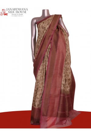 Designer Floral Handloom Tussar Silk Saree Designer Floral Handloom Tussar Silk Saree