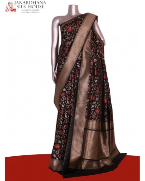 Designer Floral Handloom Tussa..