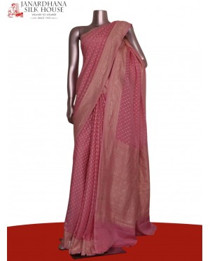 Pure Handloom Zari Butta Banar..