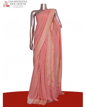 Pure Handloom Zari Butta Banar..