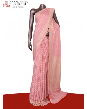 Pure Handloom Zari Butta Banar..