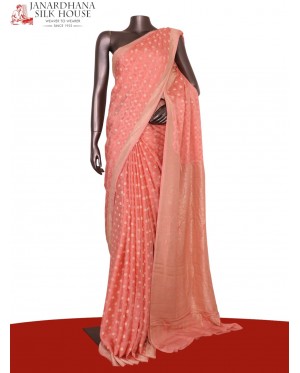 Pure Handloom Zari Butta Banar..