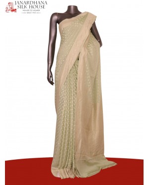 Pure Handloom Zari Butta Banar..