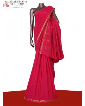 Pure Mysore Crepe Silk Saree..