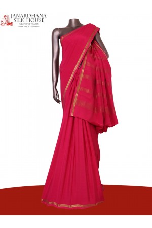 Pure Mysore Crepe Silk Saree Pure Mysore Crepe Silk Saree