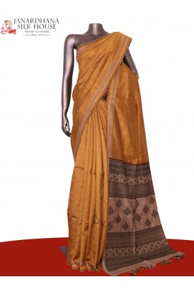Handloom Pure Tussar Silk Saree