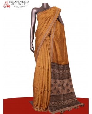 Handloom Pure Tussar Silk Sare..