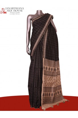 Handloom Pure Tussar Silk Sare..