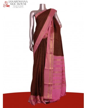 Pure Mysore Crepe Silk Saree..