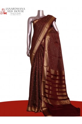 Pure Mysore Crepe Silk Saree