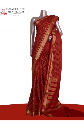 Pure Mysore Crepe Silk Saree
