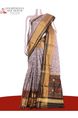 Pure Handloom Patola Ikat Silk Saree