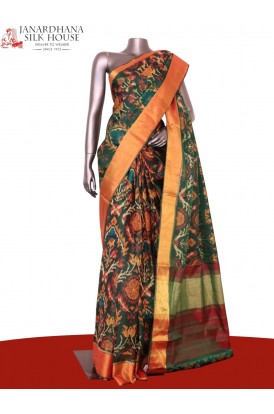 Pure Handloom Patola Ikat Silk Saree