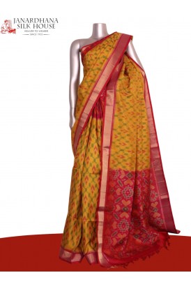 Designer Exclusive Handloom Ikat Soft Silk Saree Designer Exclusive Handloom Ikat Soft Silk Saree