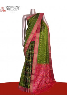 Designer Exclusive Handloom Ikat Soft Silk Saree Designer Exclusive Handloom Ikat Soft Silk Saree